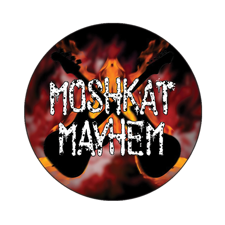 Moshkat Mayhem Pin Badge 50mm
